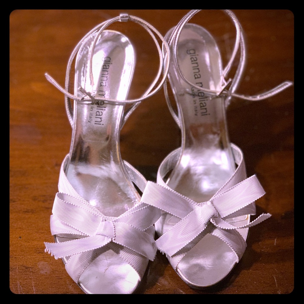 Gianna Meliani Silver Ribbon Heel Like Dior